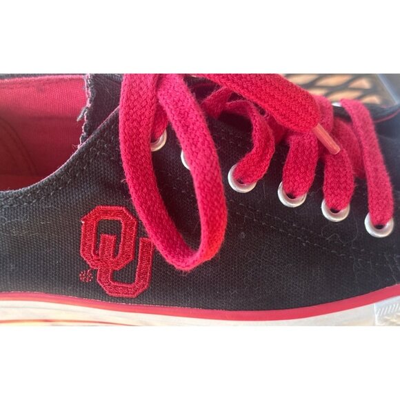 University of Oklahoma OU Sooners Low Top Canvas Shoes Adult Women's Size 6 - Picture 16 of 16